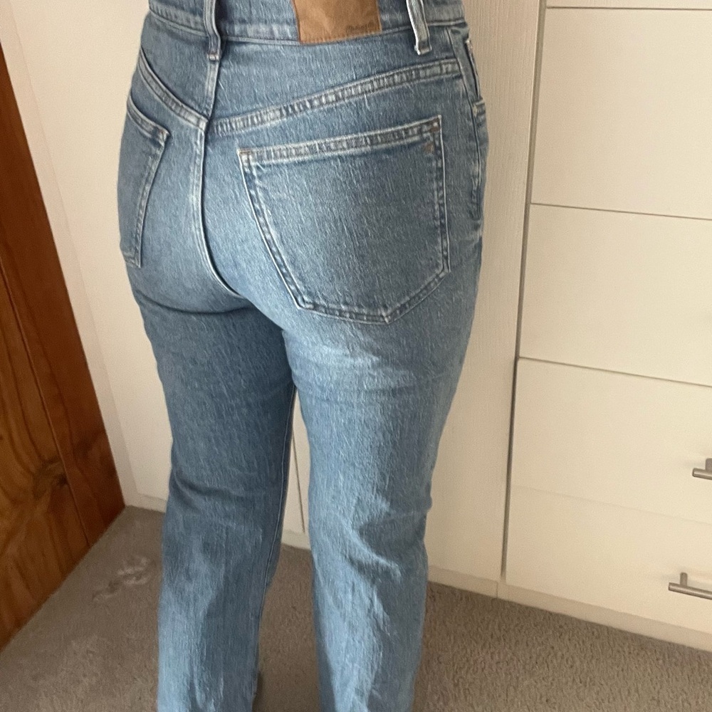 Madewell Blue Straight Leg Jeans